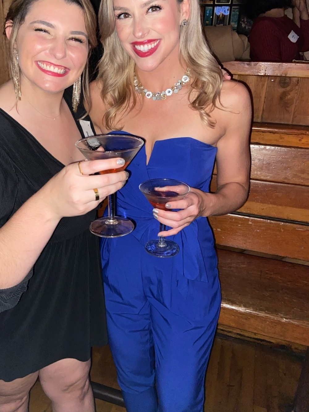 Strapless Royal Blue Jumpsuit - Women's Jumpsuit